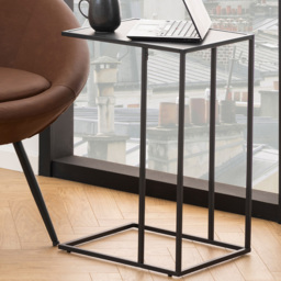 Florence Infinity Matt Black Side Table