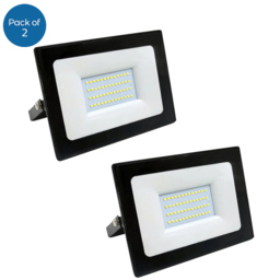 ENER-J 2 Pack 30W 2400Lm LED SMD Non PIR Floodlight