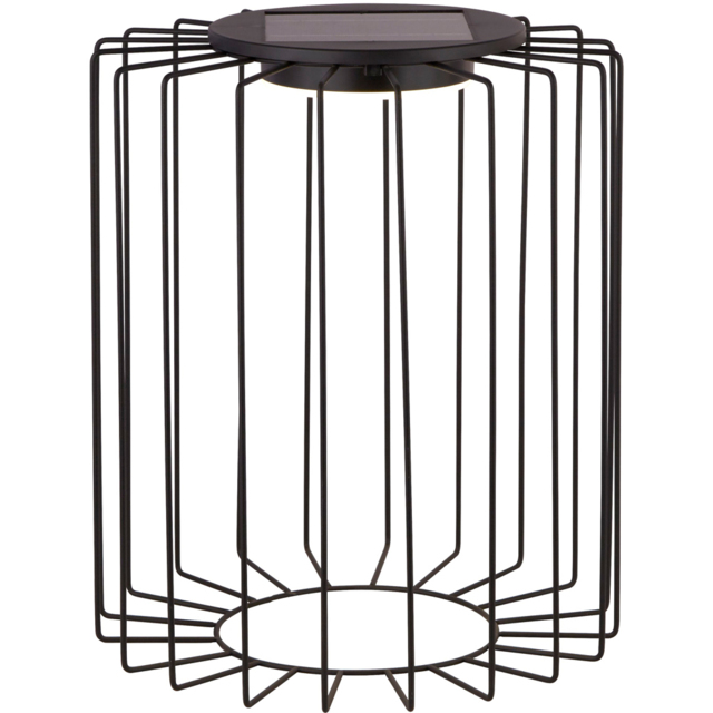 Lighting Collection IP44 Avery Frame Solar LED Outdoor Post - image 1
