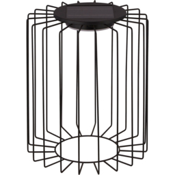 Lighting Collection IP44 Avery Frame Solar LED Outdoor Post - thumbnail 3