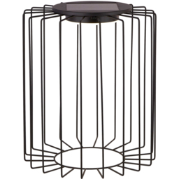 Lighting Collection IP44 Avery Frame Solar LED Outdoor Post - thumbnail 1