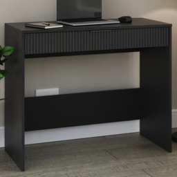 GFW Rankin Single Drawer Black Dressing Table