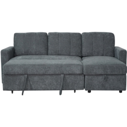 Aspire Nexis Charcoal Right Hand Chaise Corner Sofa Bed with Storage - thumbnail 3