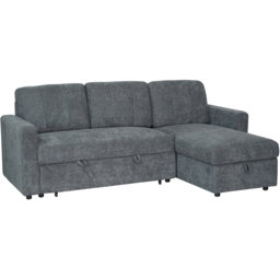 Aspire Nexis Charcoal Right Hand Chaise Corner Sofa Bed with Storage - thumbnail 2