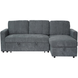 Aspire Nexis Charcoal Right Hand Chaise Corner Sofa Bed with Storage - thumbnail 4