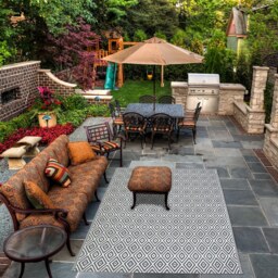 Homebase Outdoor Rug - Grey 120x180cm - thumbnail 3