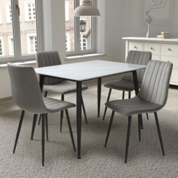 Monaco 4 Seater Dining Table White