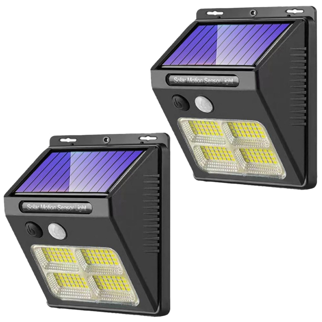 Garden Gear 112 LED White Motion Sensor Solar Light 2 Pack - image 1