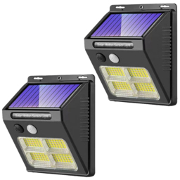 Garden Gear 112 LED White Motion Sensor Solar Light 2 Pack