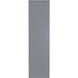 Crowndale Diego 2 Door 2 Drawer Dusk Grey Tall Wardrobe Ready Assembled - thumbnail 2