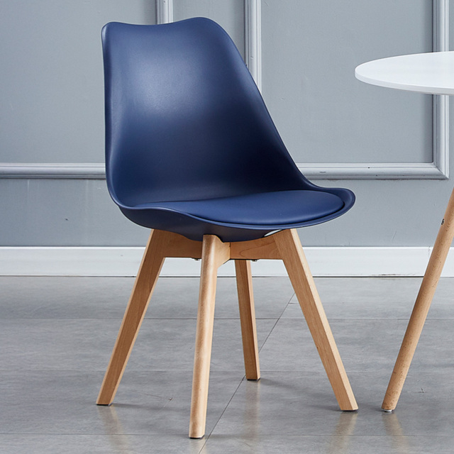 Eva Blue Padded Single Dining Chair - image 1
