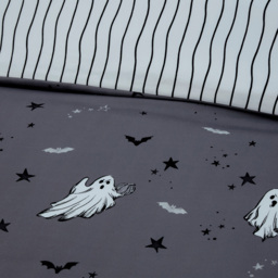Ghostly Ghouls Duvet Set Grey Single - thumbnail 4