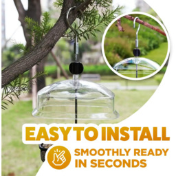 Marco Paul Deluxe Hanging Mealworm Bird Feeder with Canopy - thumbnail 4