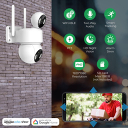 Ener-J White Dual Lens Smart WiFi Outdoor IP Dome Camera - thumbnail 4