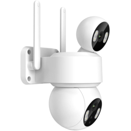 Ener-J White Dual Lens Smart WiFi Outdoor IP Dome Camera - thumbnail 1