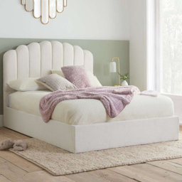 Birlea Monaco King Size White Ottoman Bed