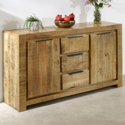 Brooklyn Surrey 2 Door 3 Drawer Solid Wood Large Sideboard