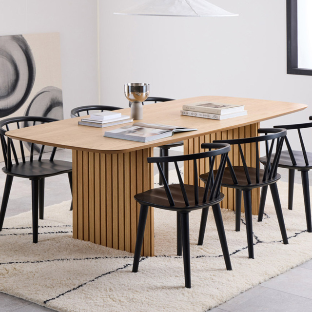Florence Christo Rectangular 8 Seater Dining Table Oak - image 1