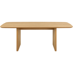 Florence Christo Rectangular 8 Seater Dining Table Oak - thumbnail 3