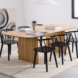 Florence Christo Rectangular 8 Seater Dining Table Oak