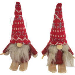 Single Multicolour Hanging Gonk on Skis in Assorted styles - thumbnail 1
