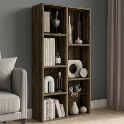 Vida Designs Dark Wood 7 Shelf Cube Storage Unit