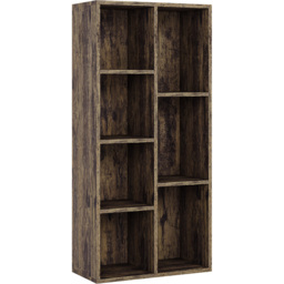 Vida Designs Dark Wood 7 Shelf Cube Storage Unit - thumbnail 2
