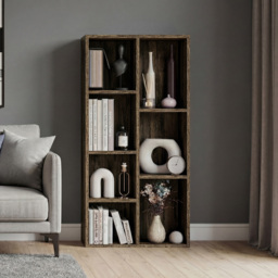 Vida Designs Dark Wood 7 Shelf Cube Storage Unit - thumbnail 3