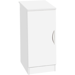 R White Cabinets Single Door White Desk Height Cupboard - thumbnail 2