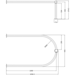 nuie Arch Shower Ring - thumbnail 2