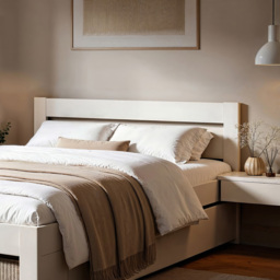 Noomi Pradis White Double Wooden Storage Bed - thumbnail 4