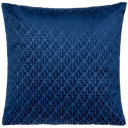 Alan Symonds Textured Velvet Navy Cushion with Polyester Filled Pad 45 x 45cm 4 Pack