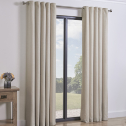 Taylor Blackout Eyelet Curtains - Natural / 229cm - thumbnail 3
