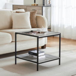 Vida Designs Brooklyn Grey Metal Frame End Table - thumbnail 3