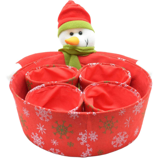 Shatchi Novelty Snowman Sweet Christmas Dinner Table Decoration Set 5 Piece - image 1