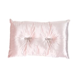 Bow Pink Embellished Cushion 30 x 50cm - thumbnail 1