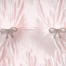 Bow Pink Embellished Cushion 30 x 50cm - thumbnail 4