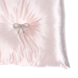 Bow Pink Embellished Cushion 30 x 50cm - thumbnail 3