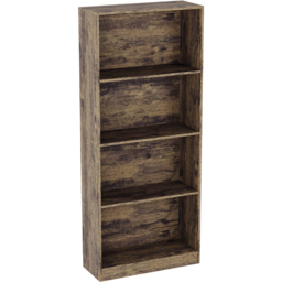 Vida Designs Cambridge Dark Wood 4 Shelf Large Bookcase - thumbnail 2