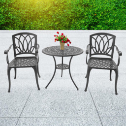 Centurion Supports Positano 2 Seater Garden Bistro Set Grey