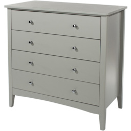 Como 4 Drawer Light Grey Chest of Drawers - thumbnail 2