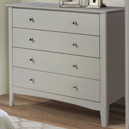 Como 4 Drawer Light Grey Chest of Drawers - thumbnail 1
