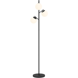 HOMCOM Black 3 Light Modern Tree Floor Lamp