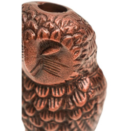 Ivyline Antique Copper Cast Aluminium Owl Candle Holder - thumbnail 2