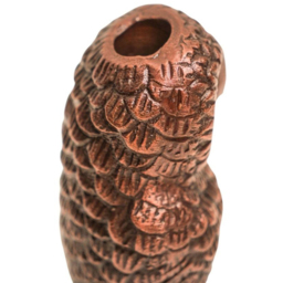 Ivyline Antique Copper Cast Aluminium Owl Candle Holder - thumbnail 3