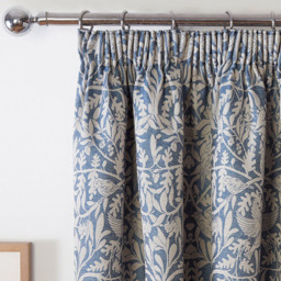 Elmsley Navy Pencil Pleat Curtain 229 x 168cm - thumbnail 4