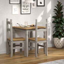 Corona 2 Seater Dining Set Grey - thumbnail 3