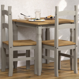 Corona 2 Seater Dining Set Grey - thumbnail 1