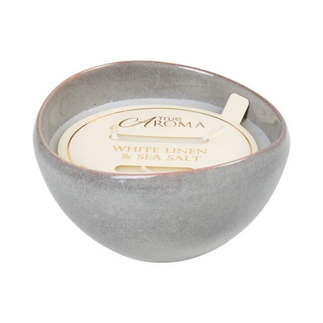 White Linen and Sea Salt Reactive Scented Candle - image 1