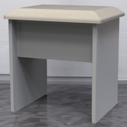 Crowndale Las Vegas Dusk Grey Vanity Dressing Table Stool - thumbnail 1